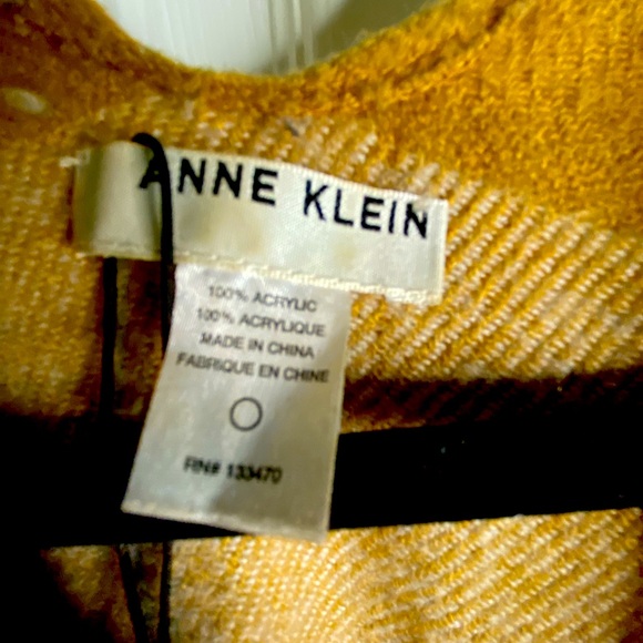 Anne Klein Neutral Multicolor Poncho - Picture 4 of 6